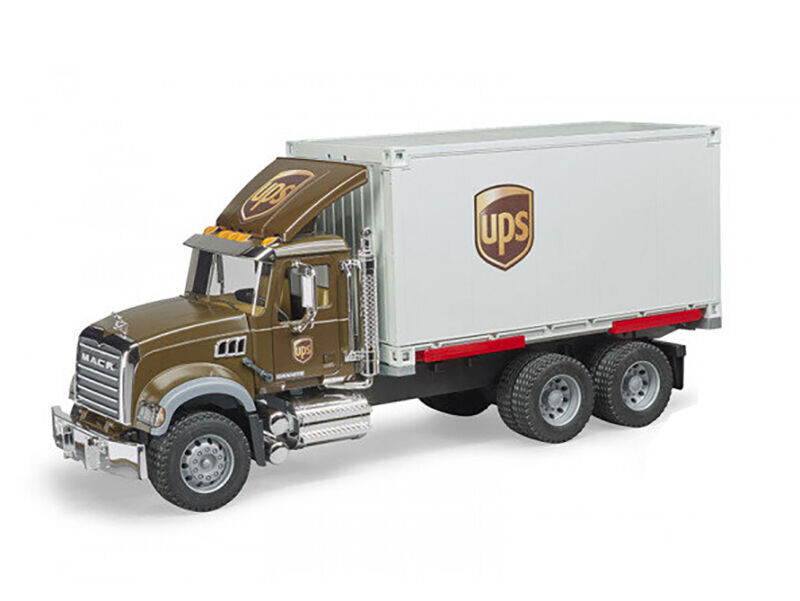 Bruder Mack Granite Logistický vůz UPS s vysokozdvižným vozíkem 1:16 